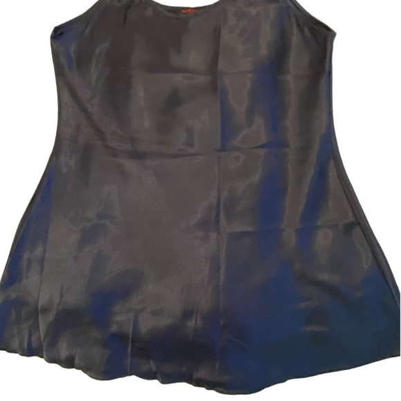Avid Love Navy Satin Nightie with Adjustable Straps - Picture 3 of 8